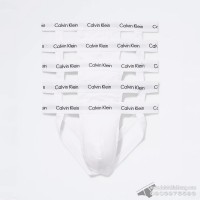 Quần lót nam Calvin Klein NB3357 Cotton Stretch Jockstrap 5-pack White